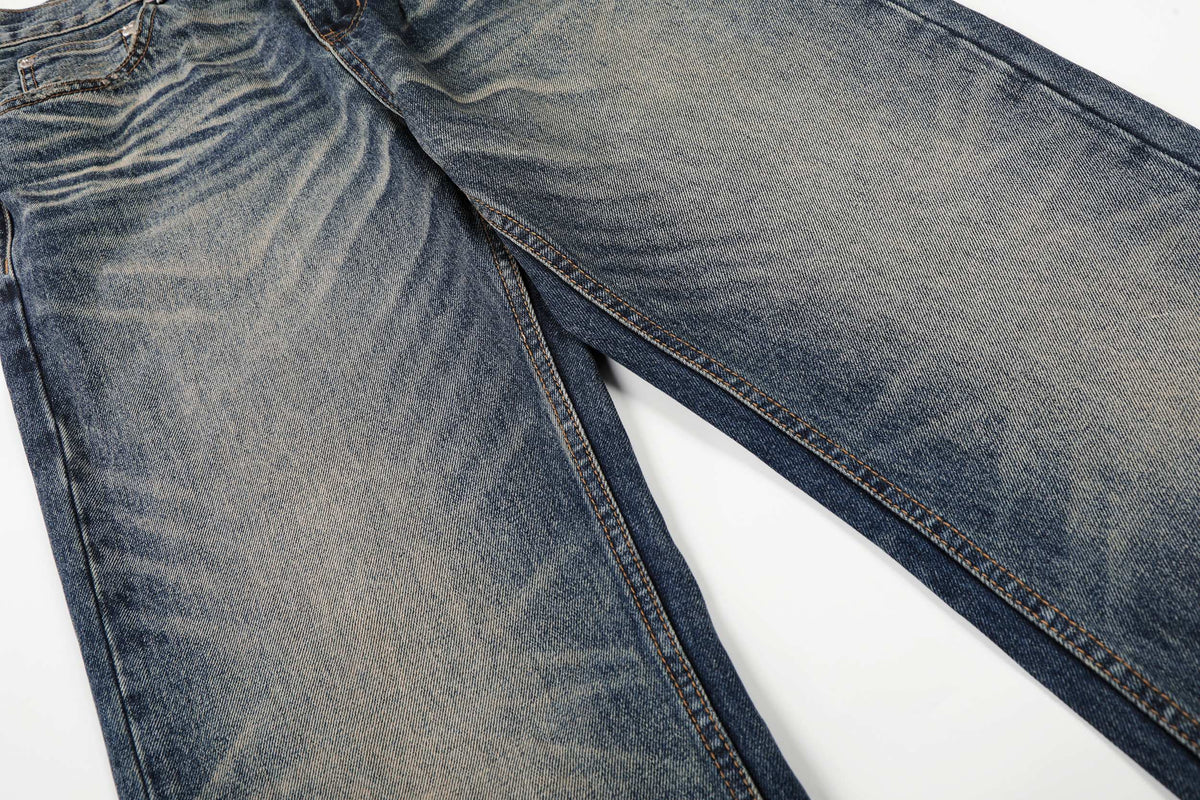 Madxmarx Vintage Wash Wide-Leg Jeans