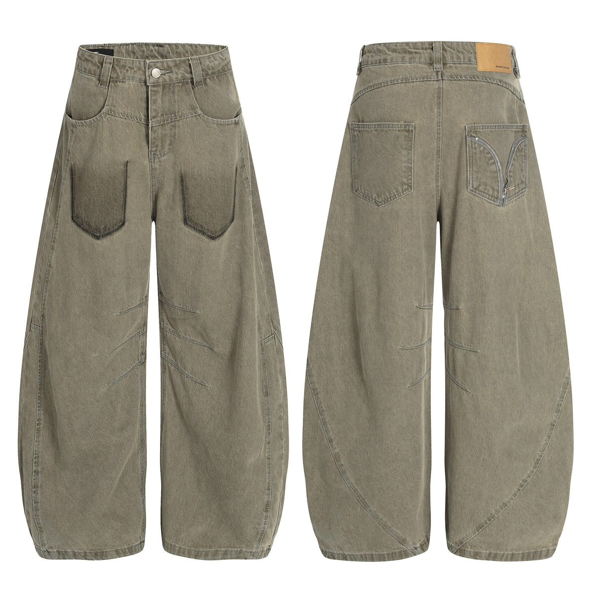 Pantalon en jean Madxmarx à coupe incurvée
