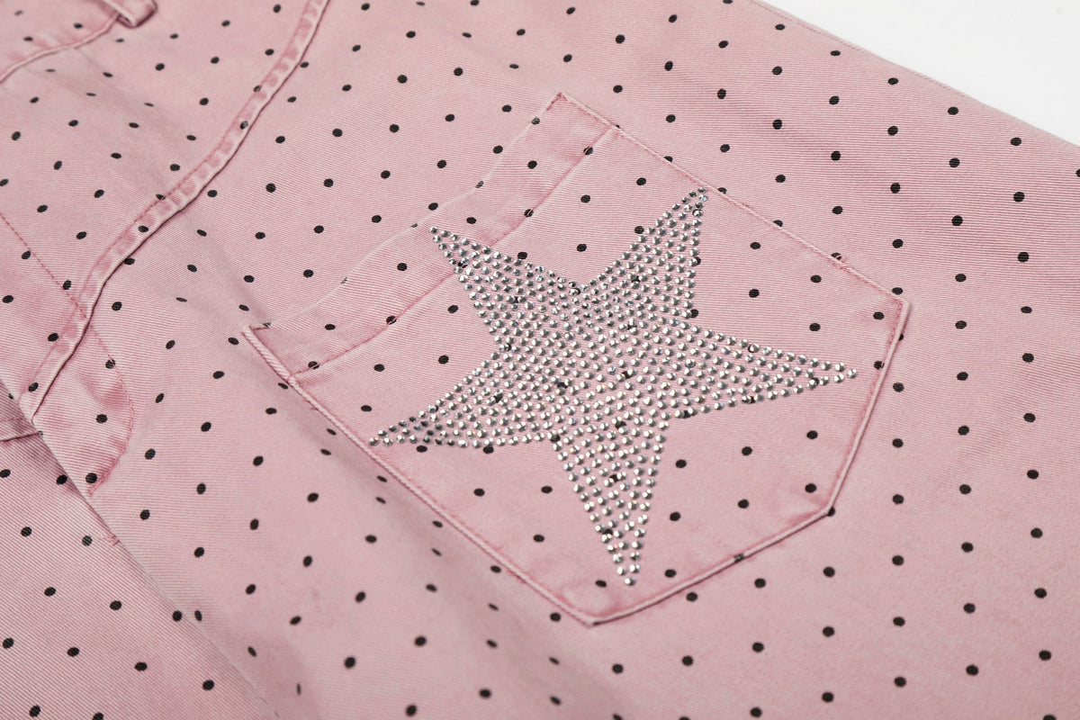 Madxmarx „Polka Star Wide-Leg Pants“