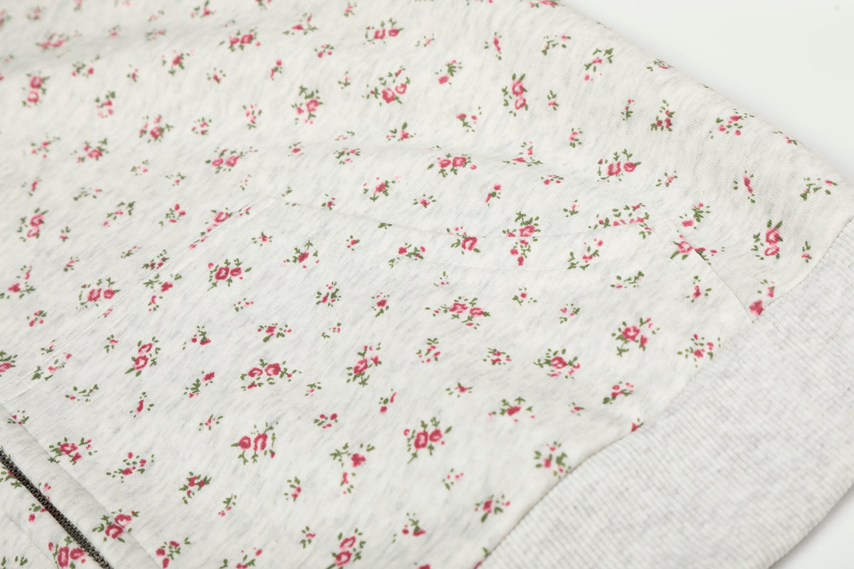 Madxmarx Floral Balaclava Zip Hoodie