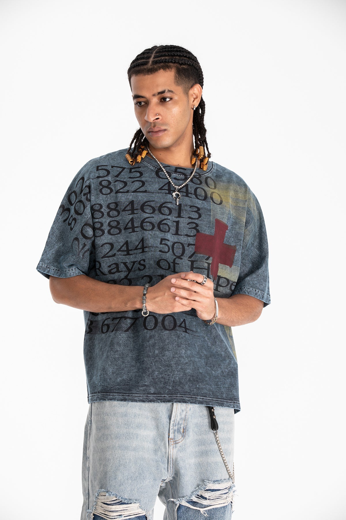 Madxmarx „Rays of Hope“ Vintage Wash T-Shirt