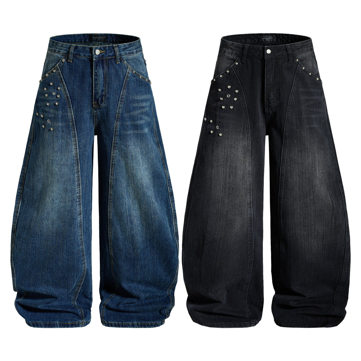 Madxmarx „Studded Panel Denim Jeans“
