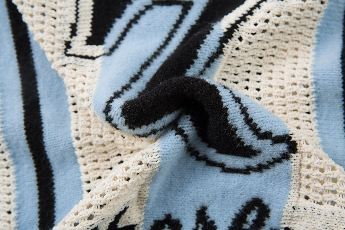 Madxmarx Varsity Stripe Knit Sweater