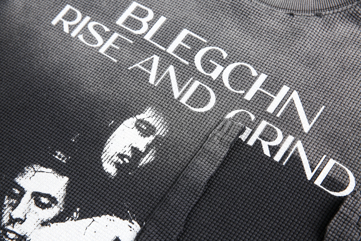 Madxmarx “Rise and Grind” Graphic Long Sleeve Tee