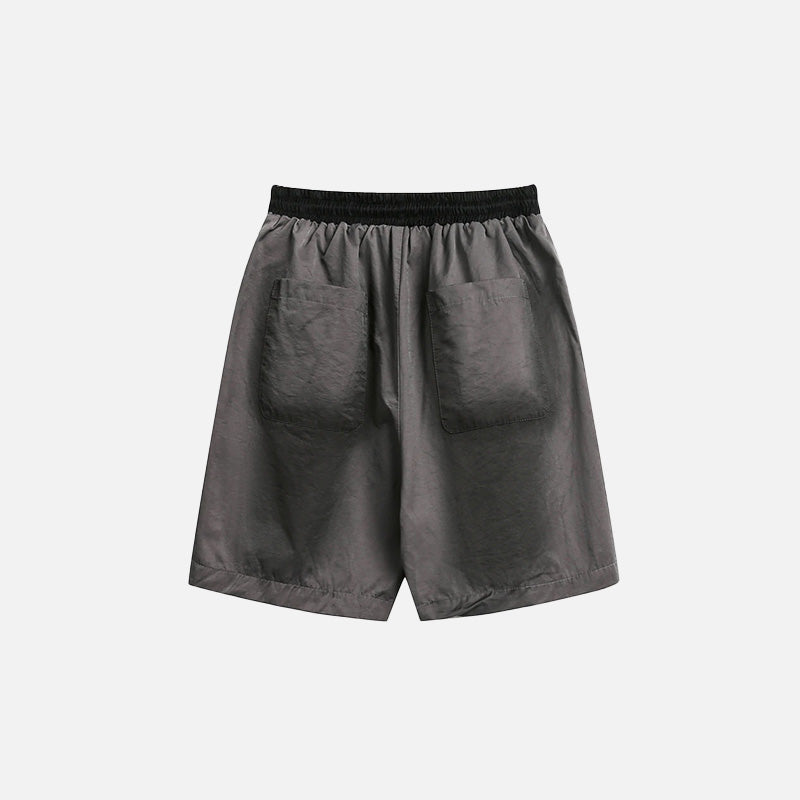 Oversized gewassen cargoshorts