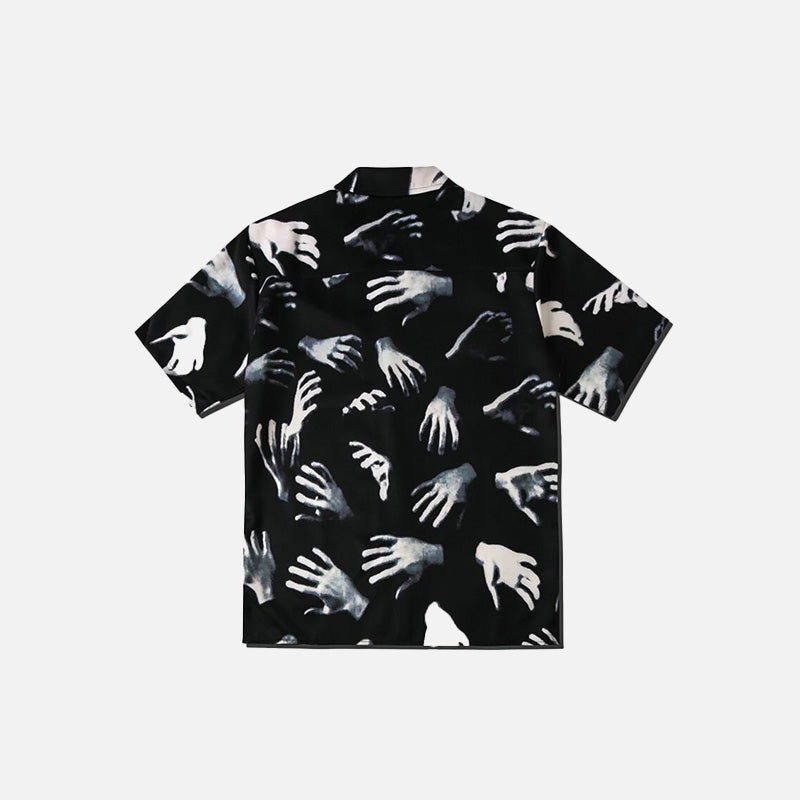 Grabbing Hands Print Shirt