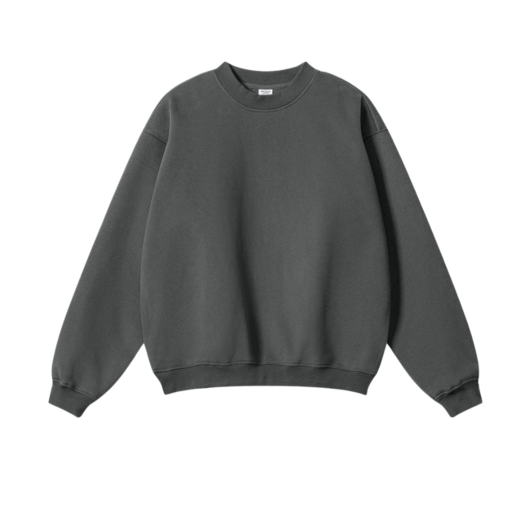 Fleece Lining Oversize Sweatshirt