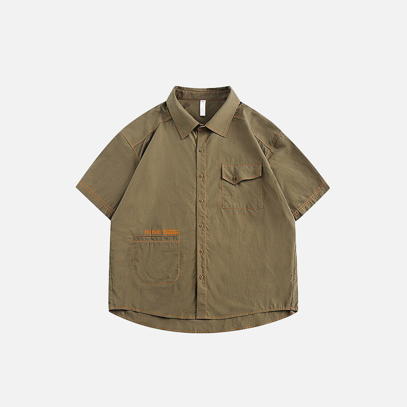 Oversized Solid Color Shirt