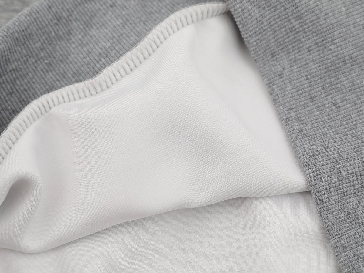 Madxmarx Classic Knit-Collar Polo Sweatshirt