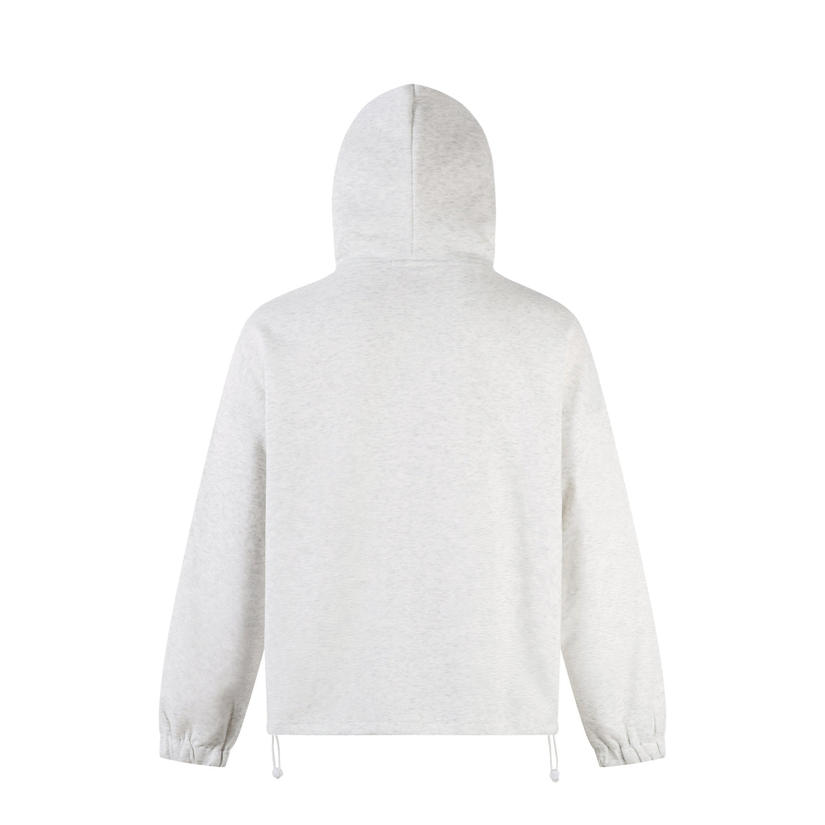 Madxmarx Color-Block Scarf Hooded Zip Jacket