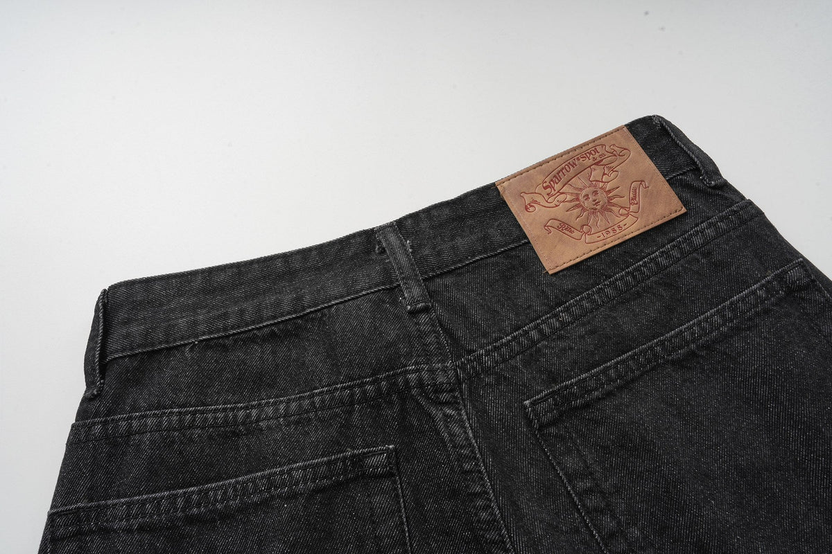 Madxmarx Rhinestone Wide-Leg Jeans
