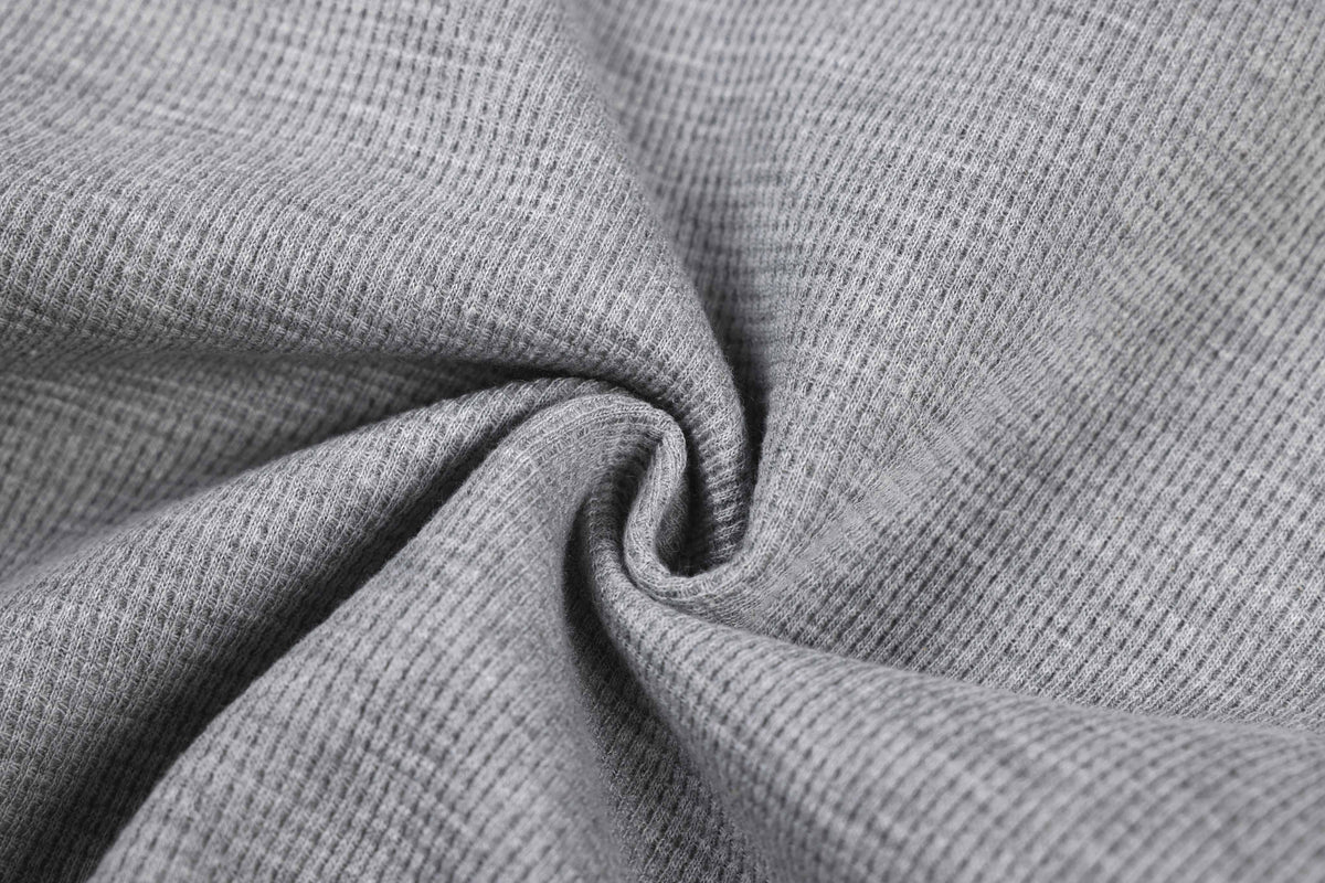Madxmarx Waffle Knit Zip-Up Hoodie