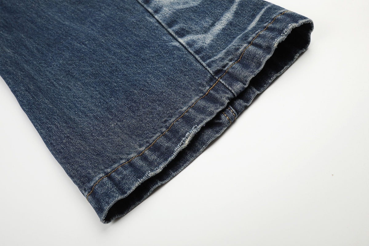 Madxmarx Studded Vintage Wash Jeans