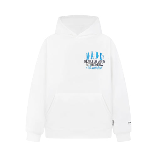 Madxmarx Hoodie mit gesticktem Logo-Badge - M / Weiß