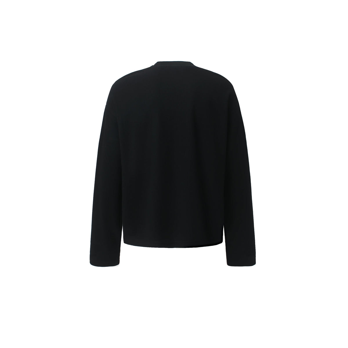 Madxmarx Script Graphic Waffle Long Sleeve