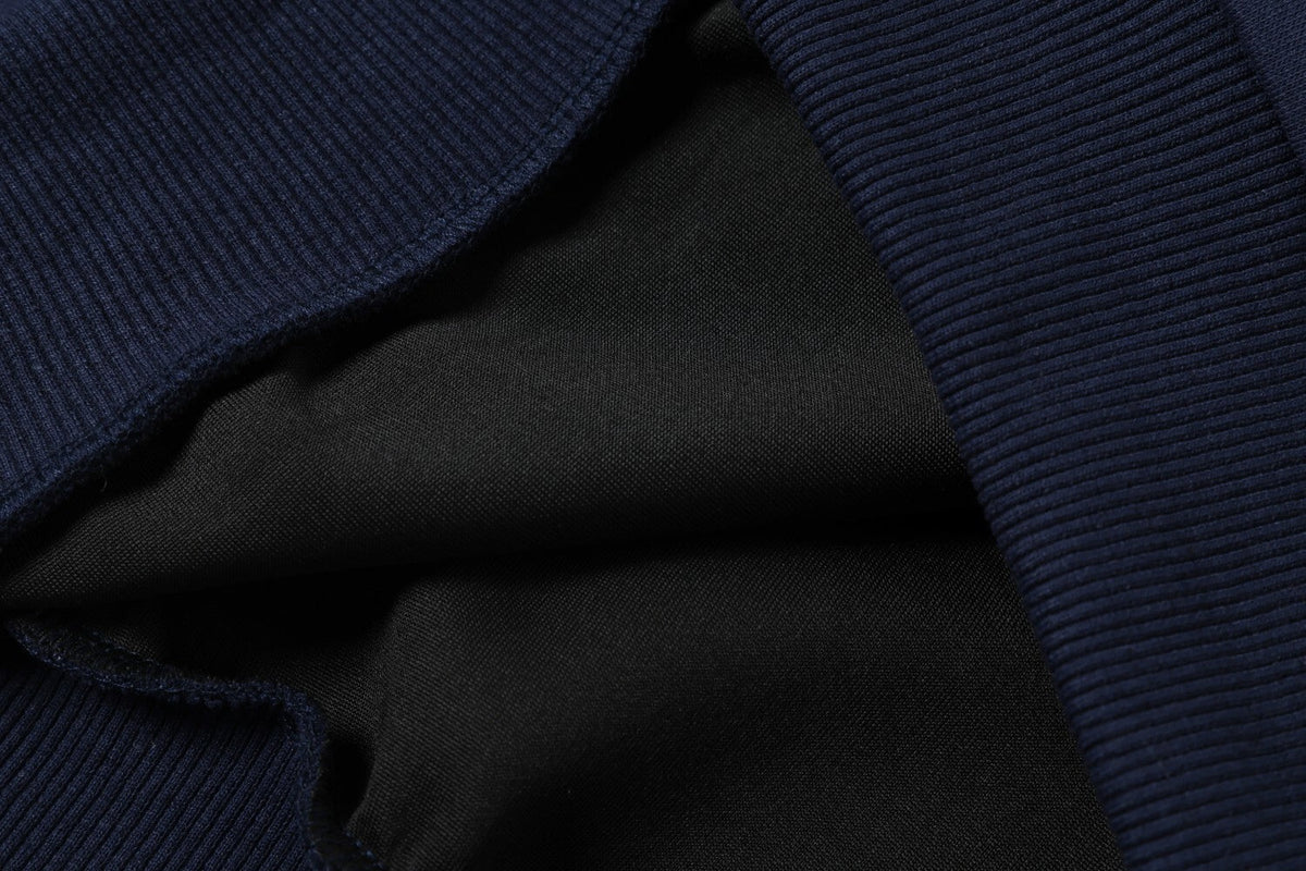 Madxmarx Layered Collar Half-Zip Pullover