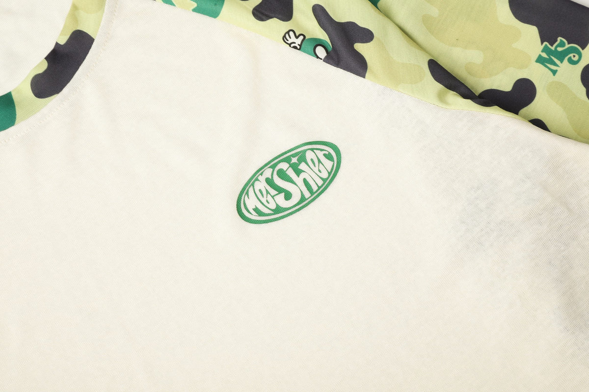 Madxmarx Camo Raglan Long Sleeve Tee