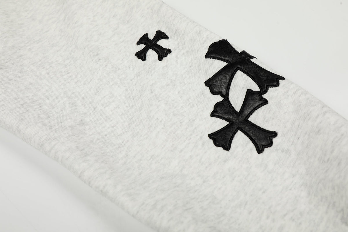 Madxmarx Cross Emblem Zip Hoodie
