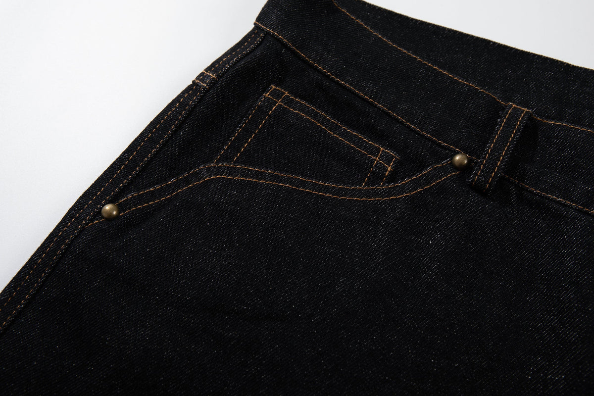 Pantalon en jean large à empiècement incurvé Madxmarx