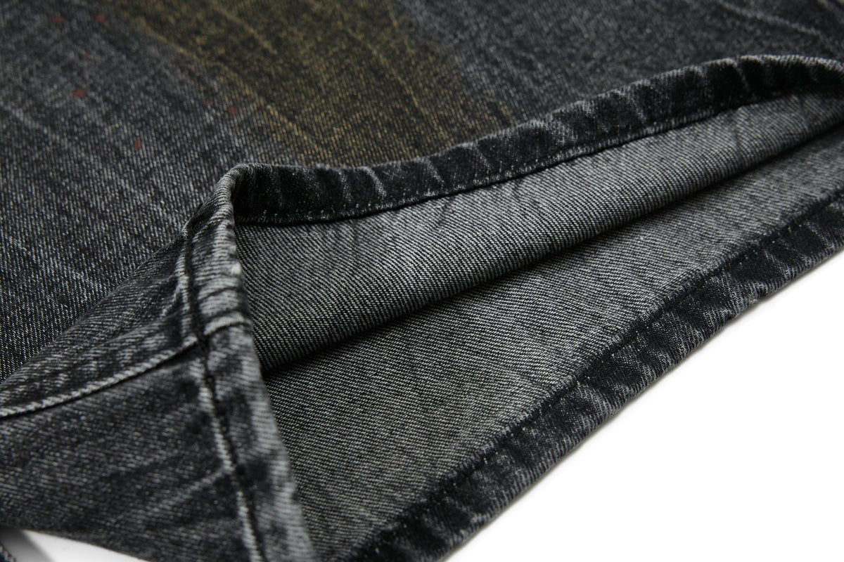 Pantalon en jean incurvé délavé vintage Madxmarx