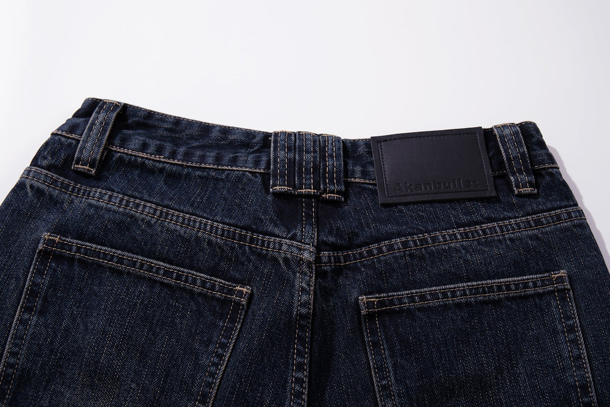 Madxmarx Vintage Button-Fly Wide-Leg Jeans