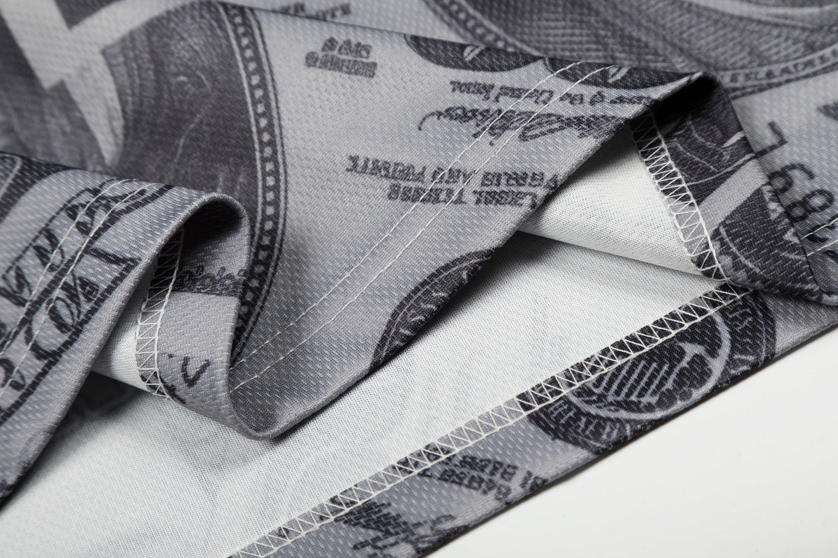 Madxmarx Dollar Print Mesh Jersey
