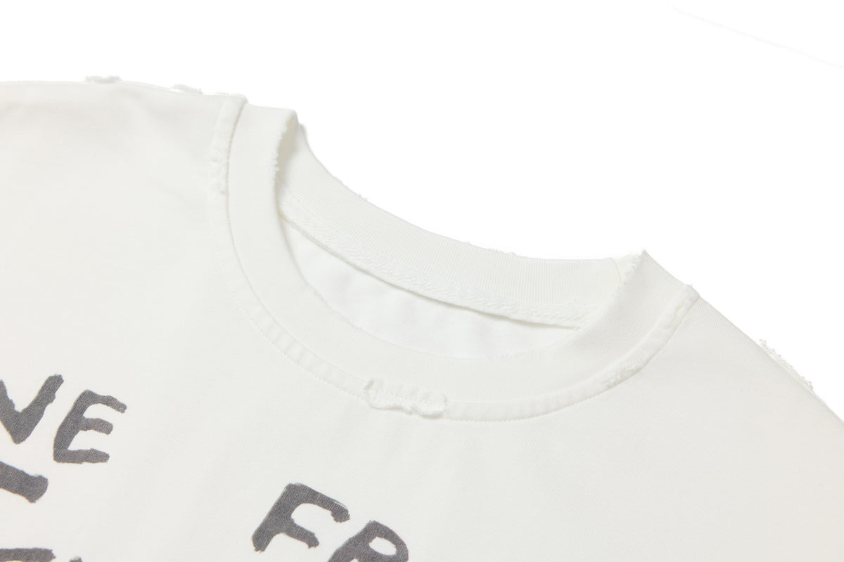 Madxmarx Distressed NYC Graphic Long Sleeve Tee