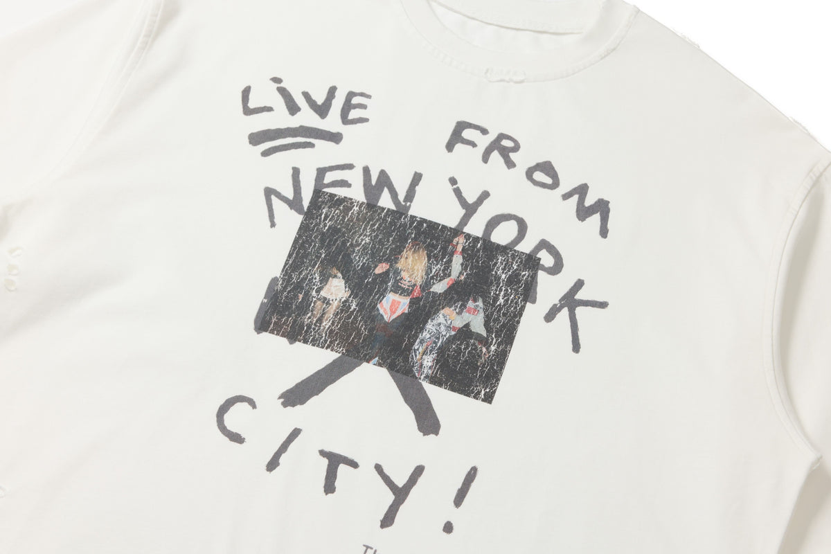 Madxmarx Distressed NYC Graphic Long Sleeve Tee