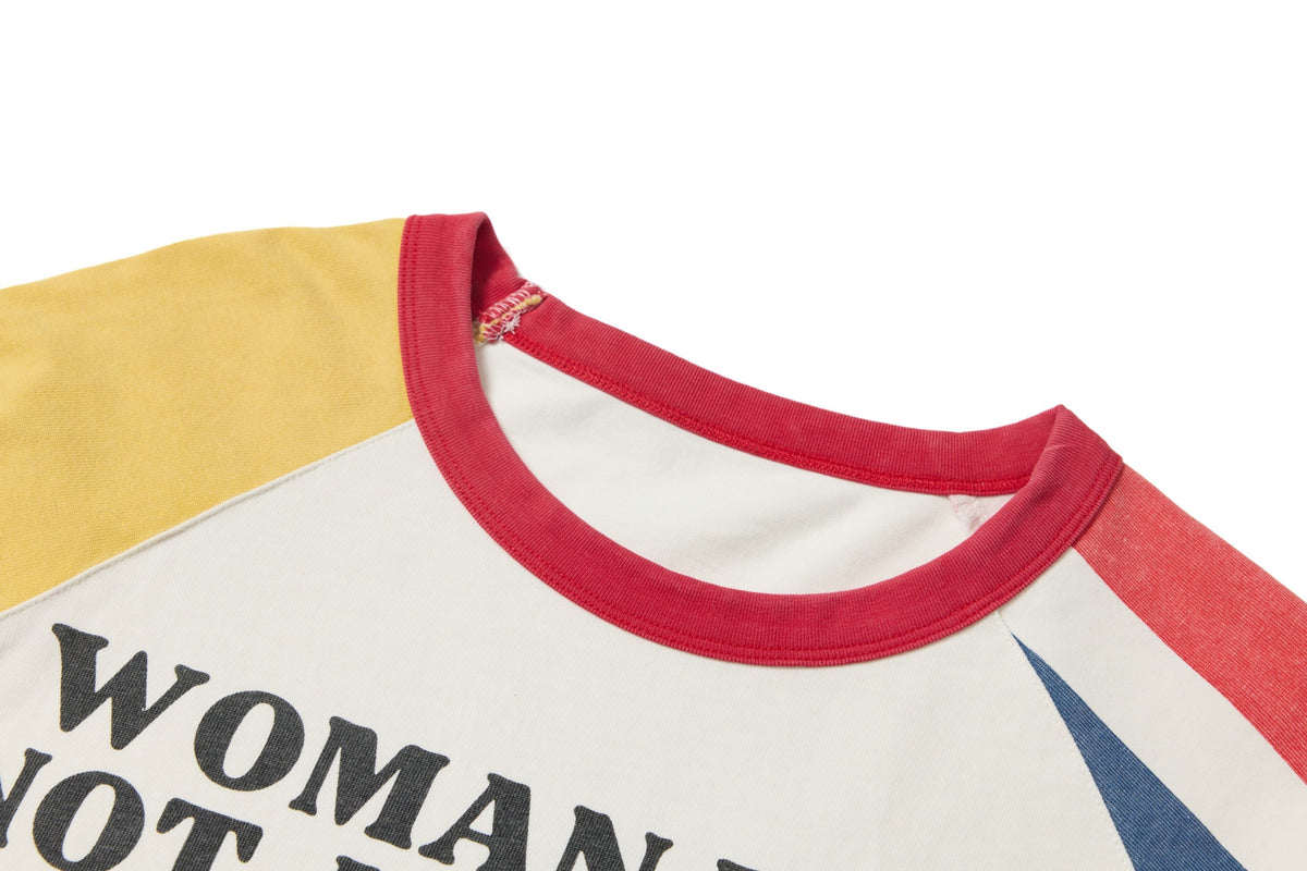 Madxmarx Contrast Raglan Graphic Long Sleeve Tee