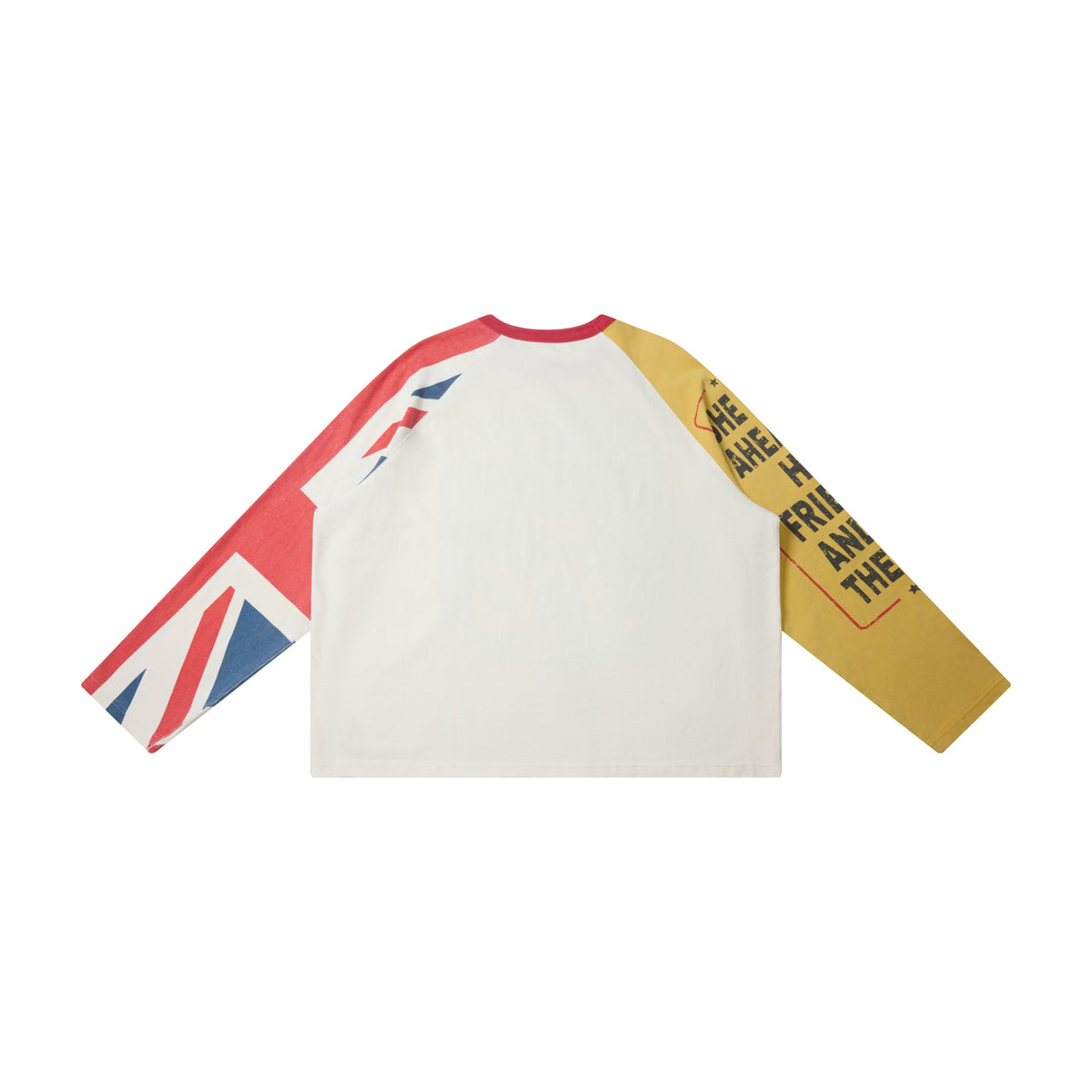 Madxmarx Contrast Raglan Graphic Long Sleeve Tee