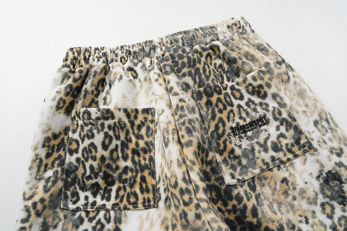 Madxmarx Leopard Print Wide-Leg Pants