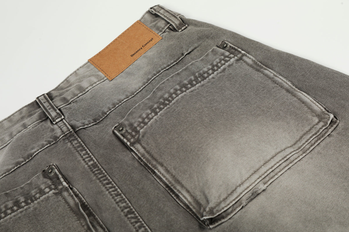 Pantalon en jean délavé gris vintage Madxmarx