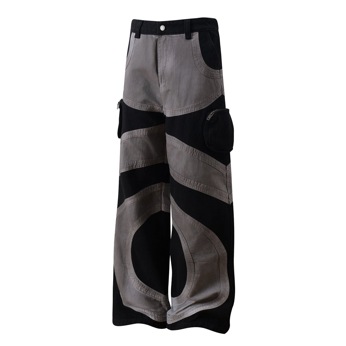Madxmarx Multi-Panel-Hose mit Kontrastdetails und weitem Bein