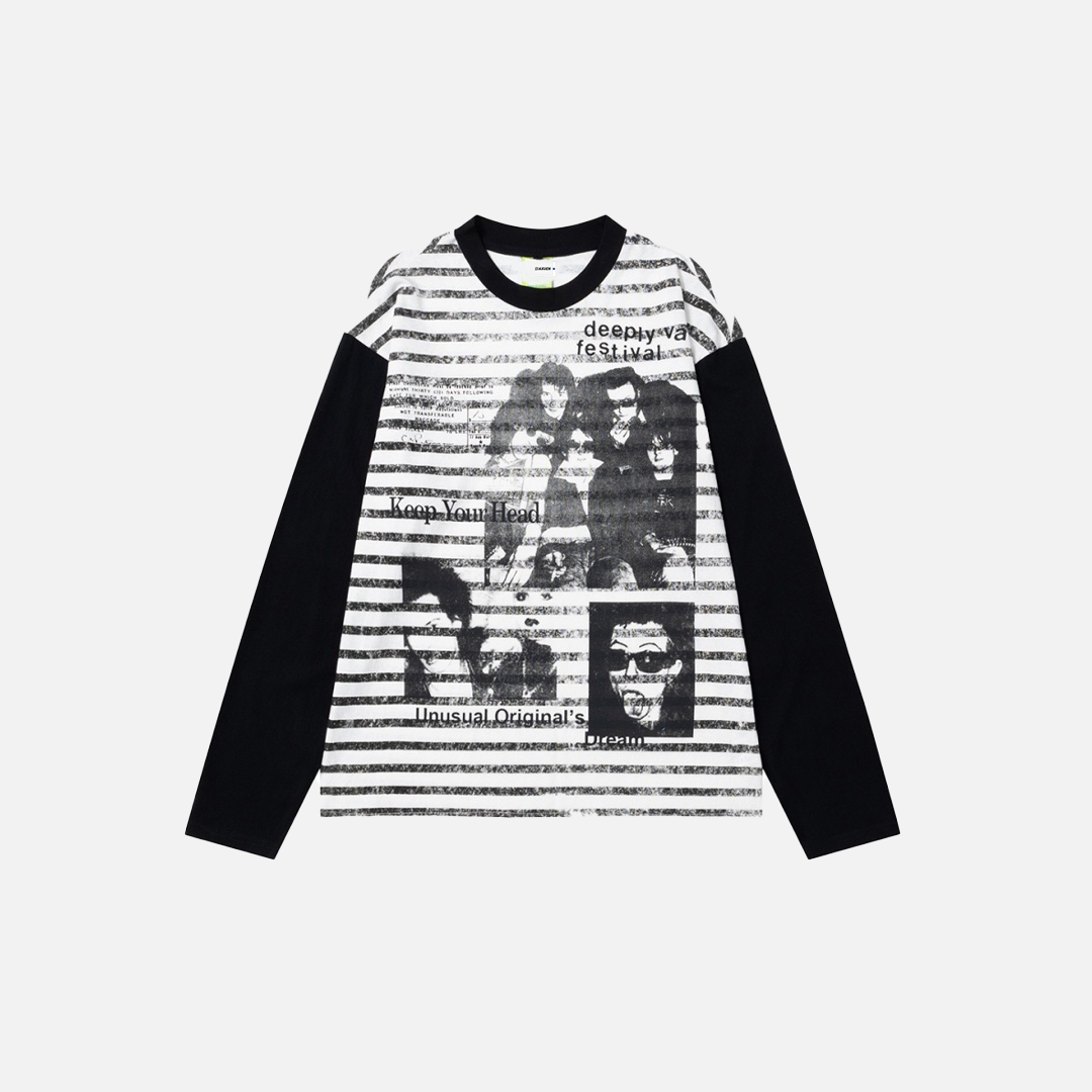 Gothic Rockstar Graphic Long-Sleeve T-Shirt