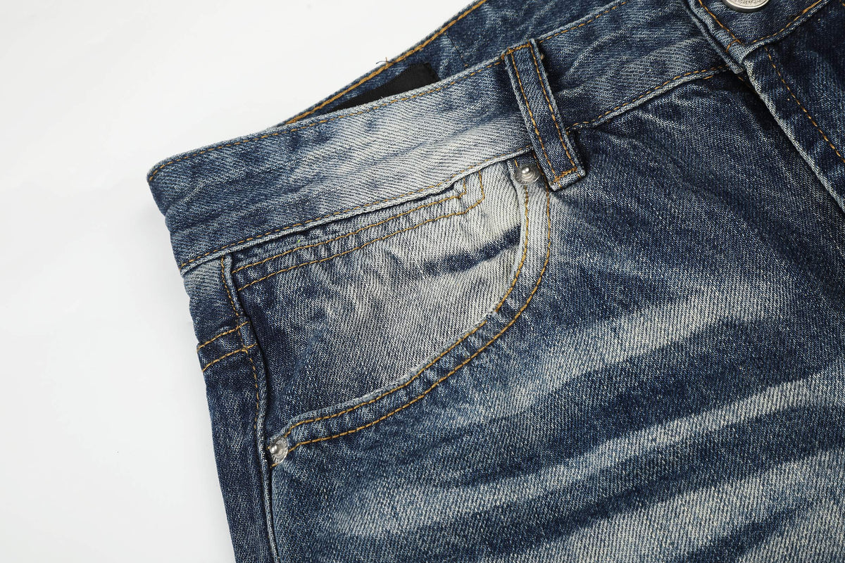 Madxmarx Studded Vintage Wash Jeans