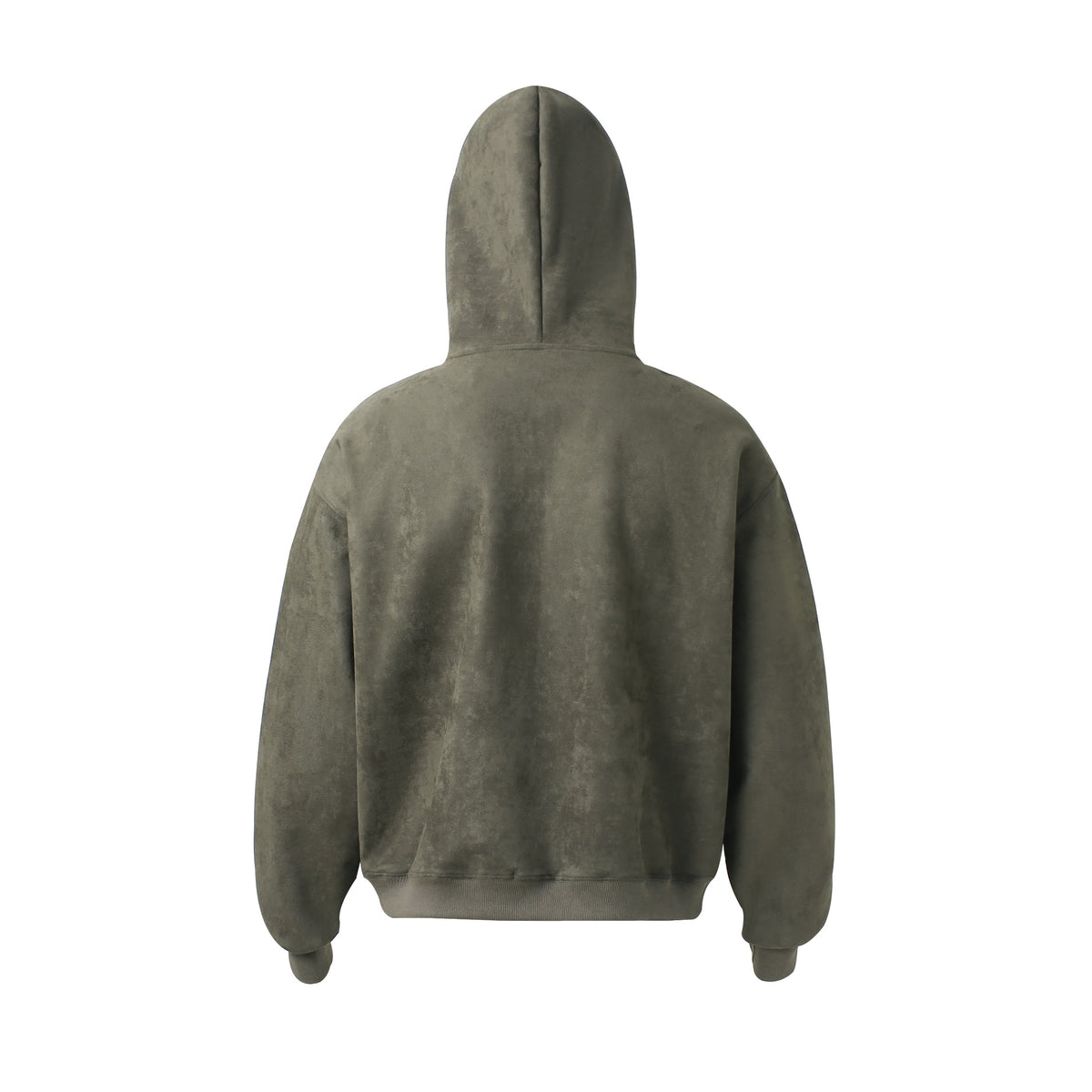 Madxmarx Suede Graphic Zip-Hoodie