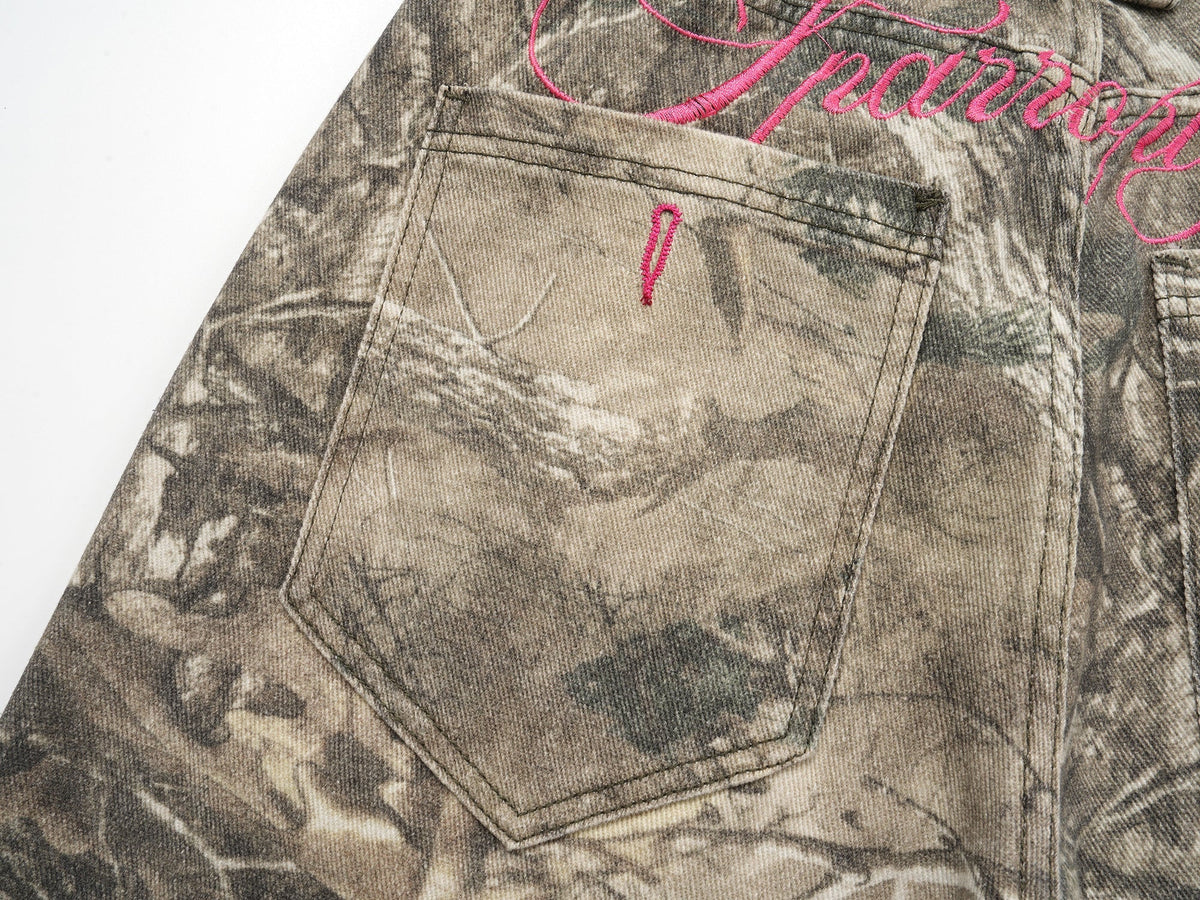 Madxmarx Forest Camo Wide-Leg Pants