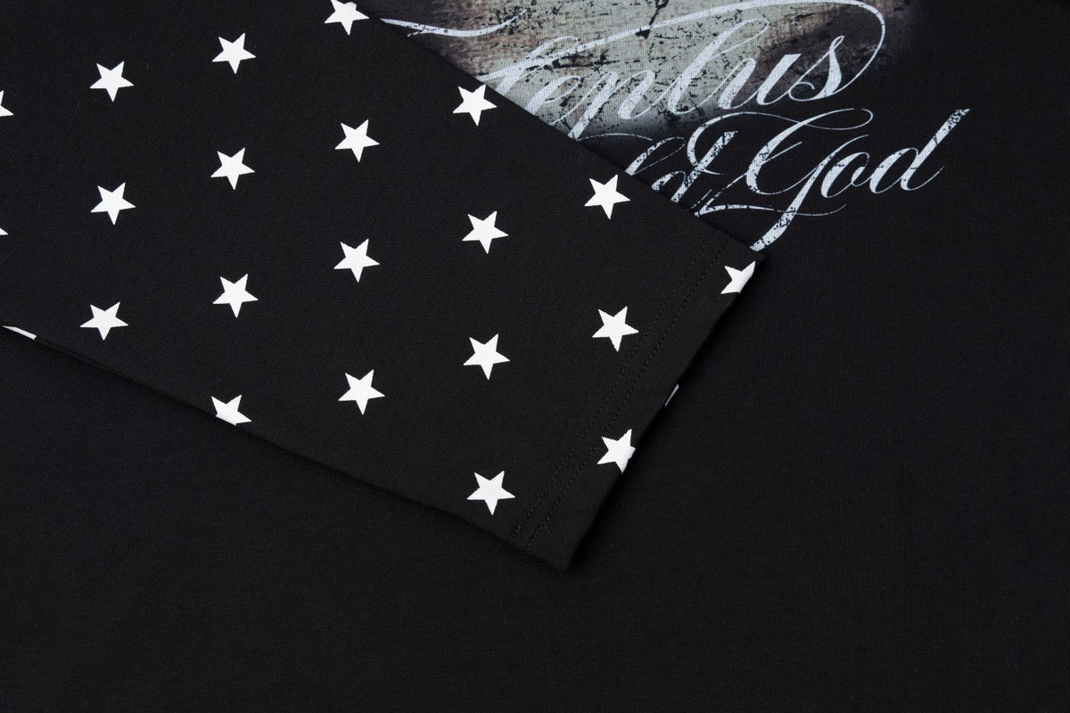 Madxmarx World God Star Sleeve Long Sleeve Tee