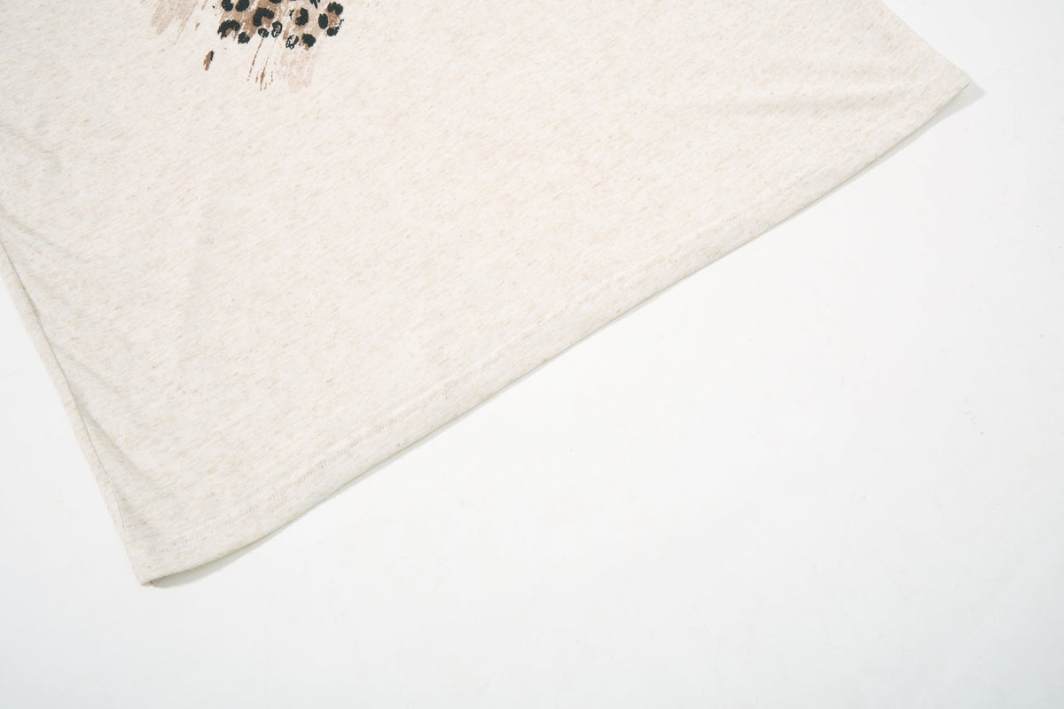 Madxmarx Wild Free Leopard Raglan Long Sleeve Tee