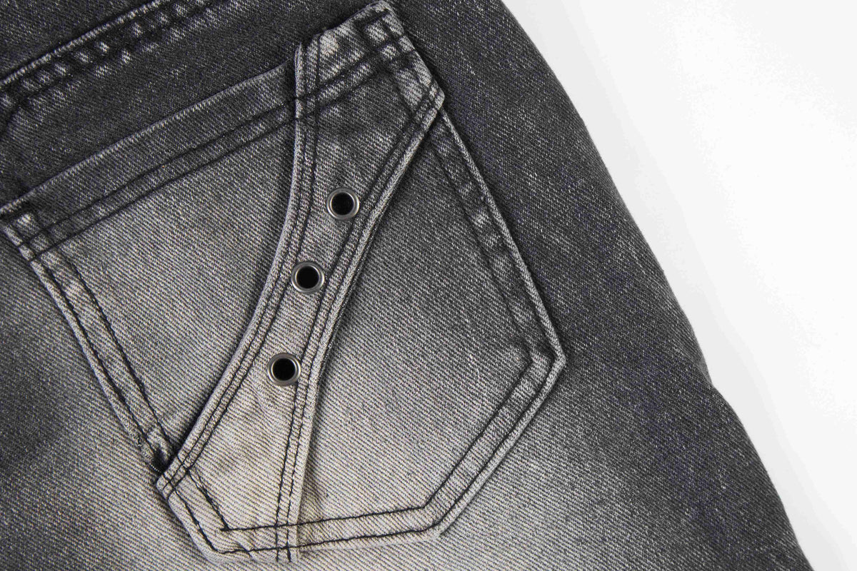 Madxmarx Distressed Panel Baggy Jeans