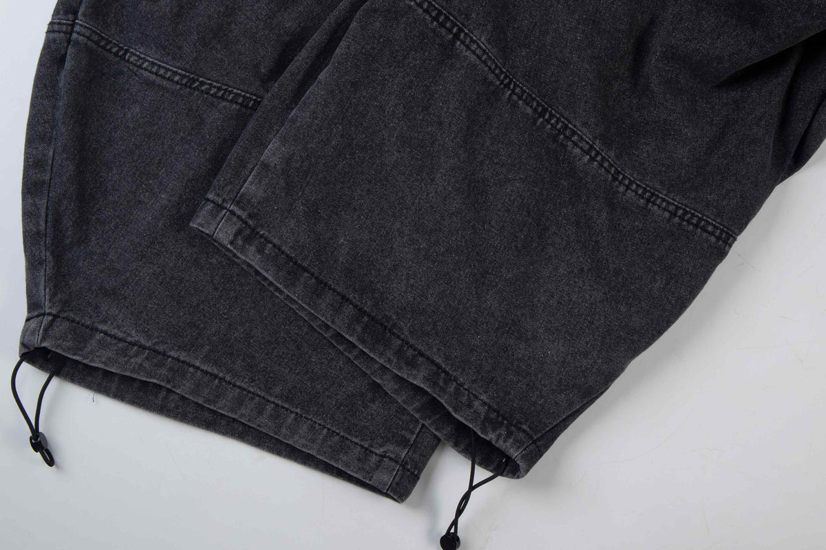 Madxmarx Layered Plaid Baggy Jeans