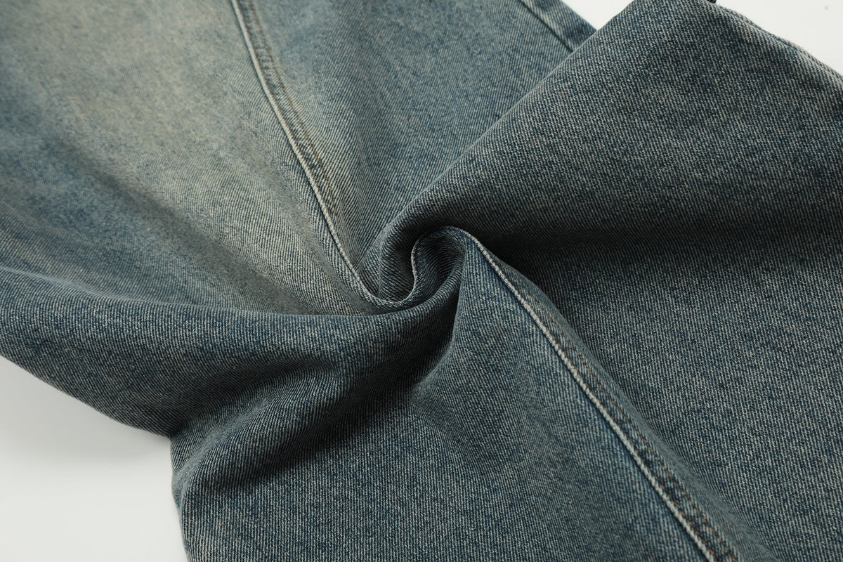 Madxmarx Curved-Panel Balloon Denim Pants