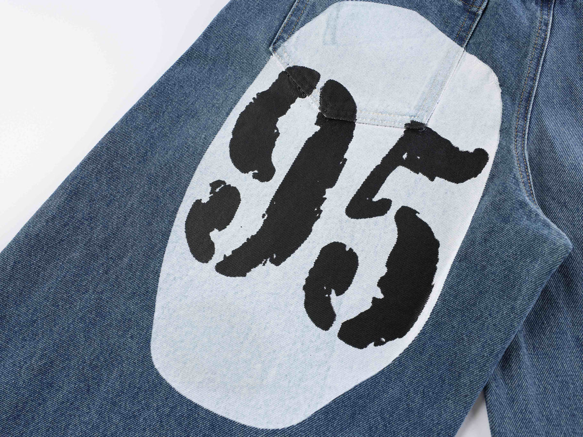 Madxmarx 1990 Graphic Wide-Leg Jeans
