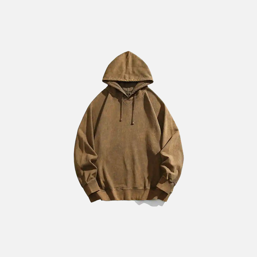 Trendy High-End Washed Japanese Hoodie