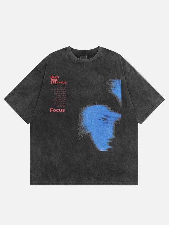 "Focus" Bazzi Washed T-shirt - MADXMARX