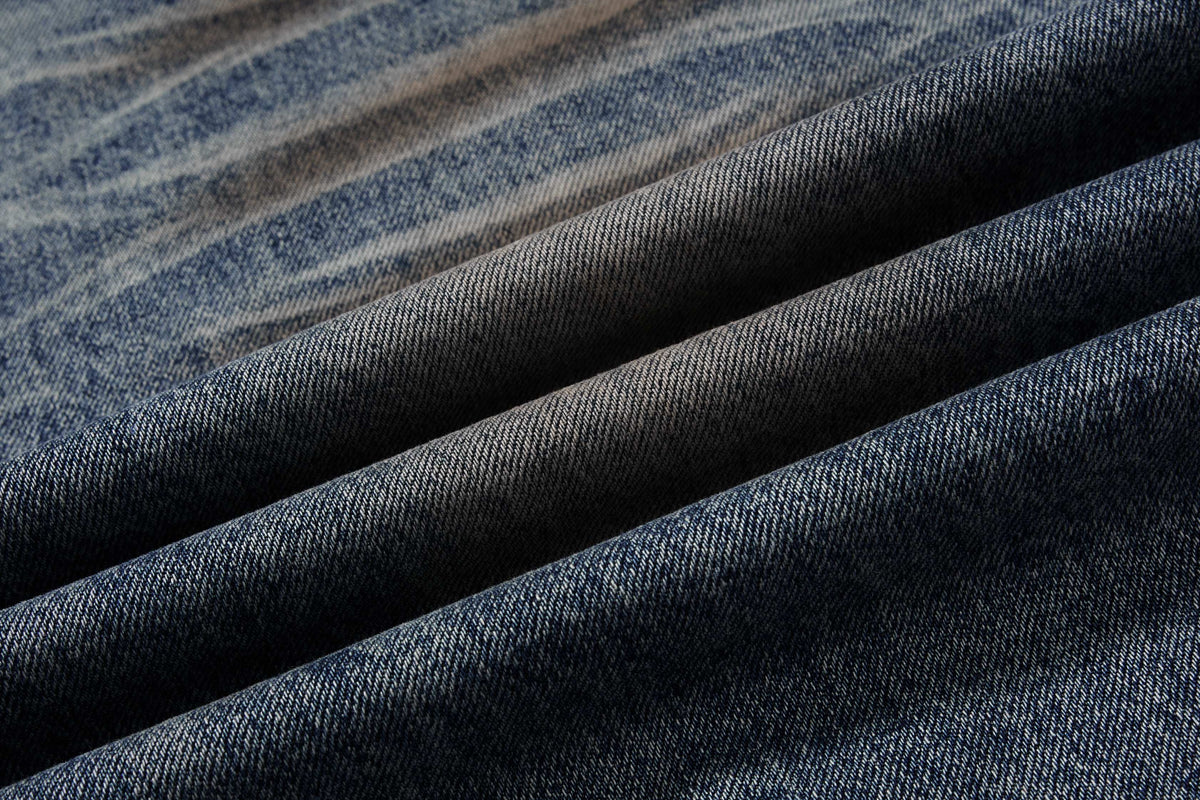 Madxmarx Washed Button-Detail Baggy Jeans