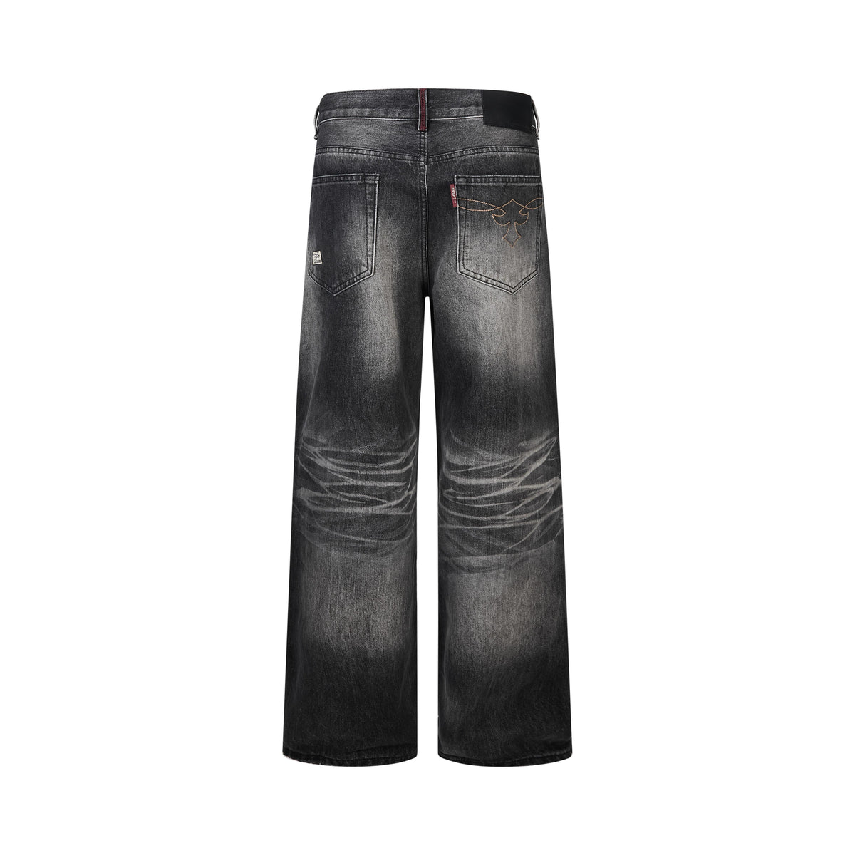 Madxmarx Vintage Faded Wide-Leg Jeans