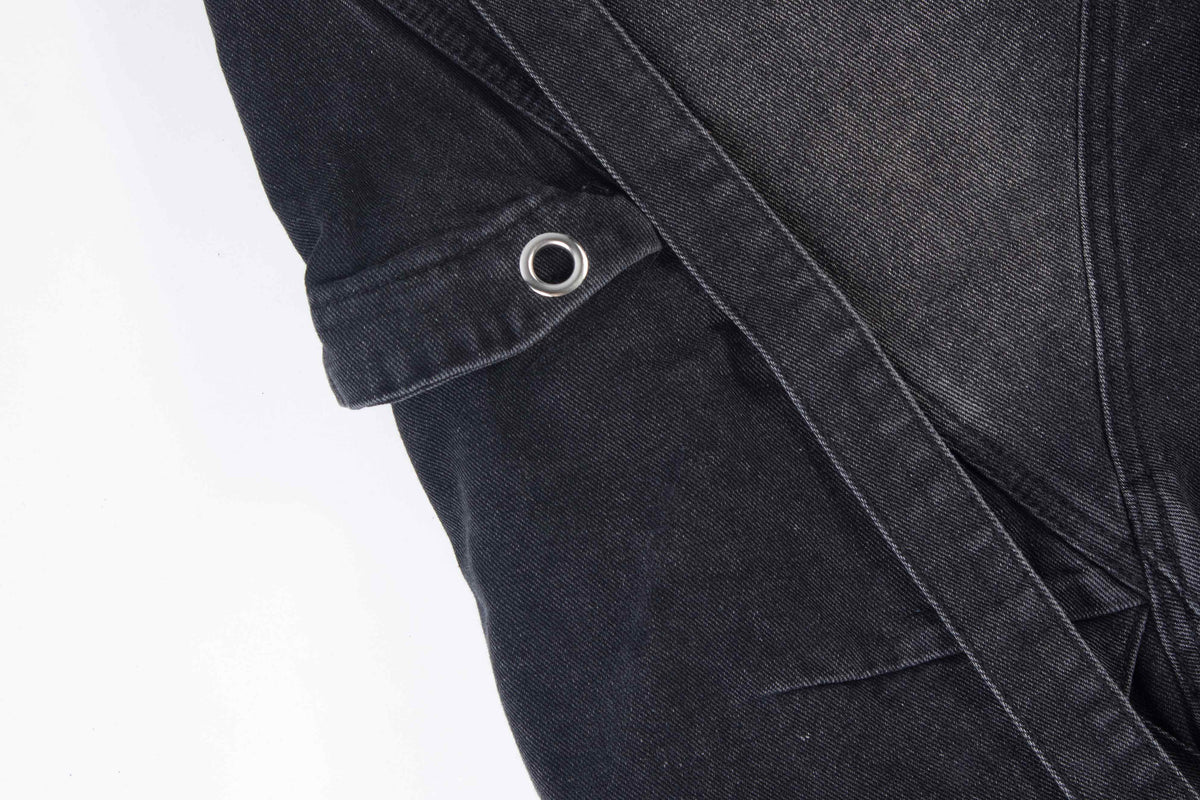Madxmarx Multi-Pocket Baggy Denim Jeans