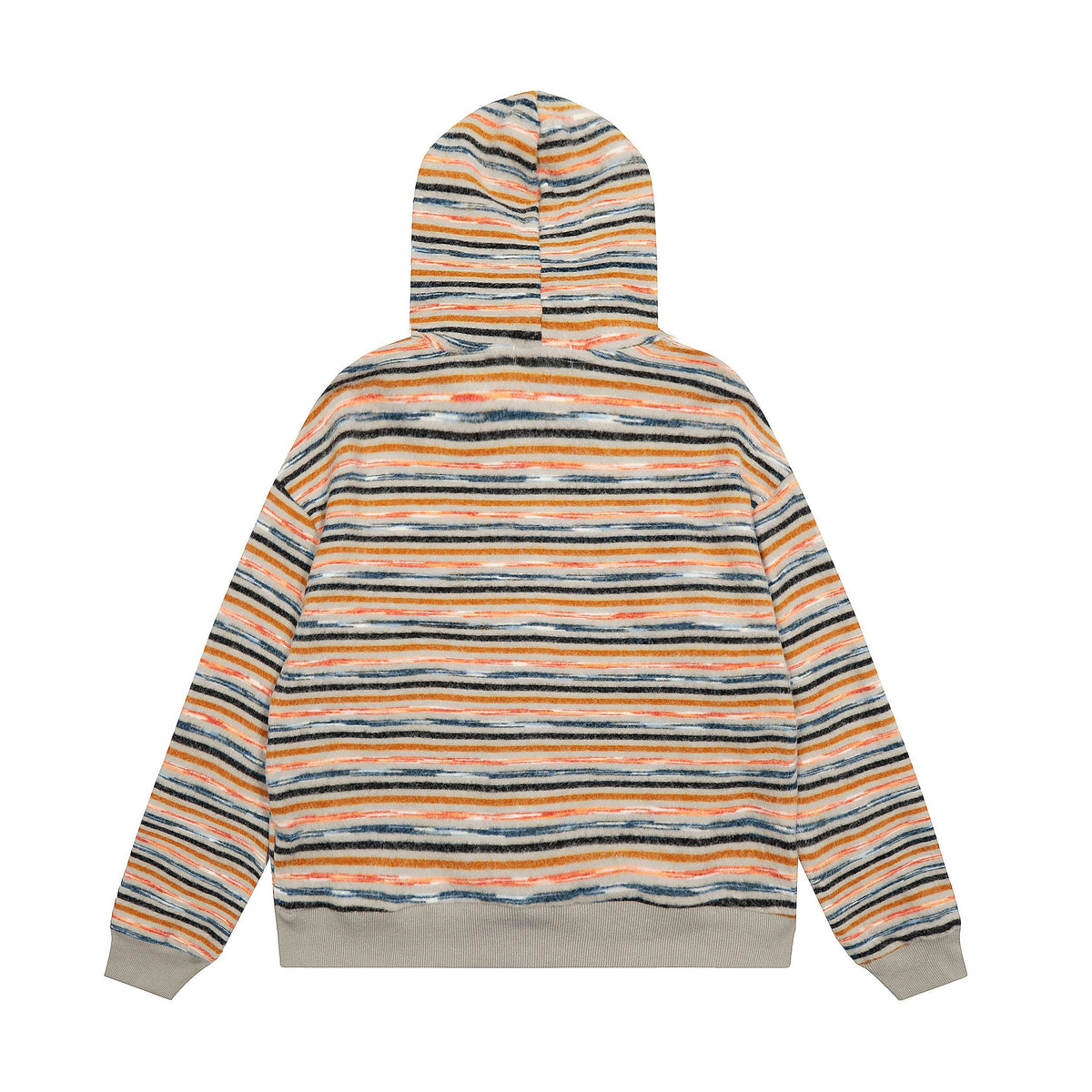Madxmarx Striped Knit Zip Hoodie