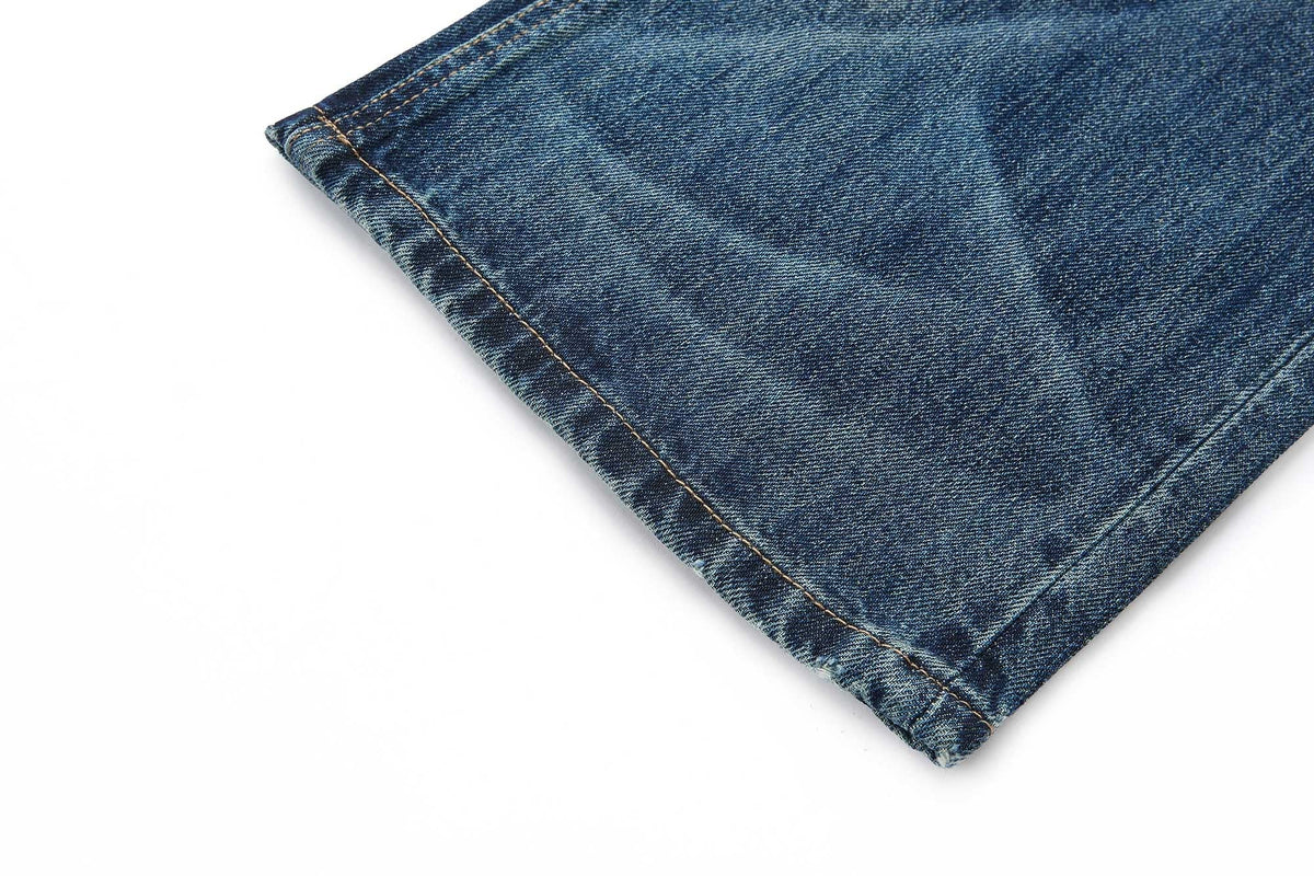 Madxmarx Vintage Washed Wide-Leg Jeans